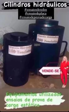 Equipamento de prova de carga solos e estacas 