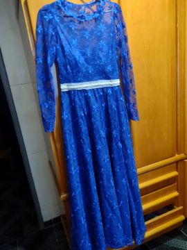 Vestido Azul de renda