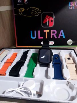 Relógio inteligente Smartwatch com pulseira de silicone