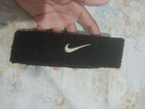 Testeira de algodão Nike - Preta