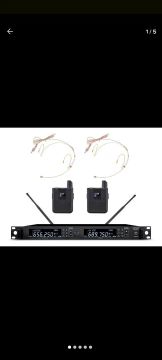 AMW BU500 Microfone sem Fio Duplo Digital UHF Auricular