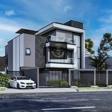 Sobrado Triplex Novo -137 metros  com 3 quartos em Água Verde - Curitiba - PR