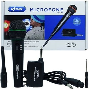 Microfone Sem Fio Knup Kp-m0005