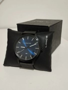 Relógio Lince Masculino Preto com azul 