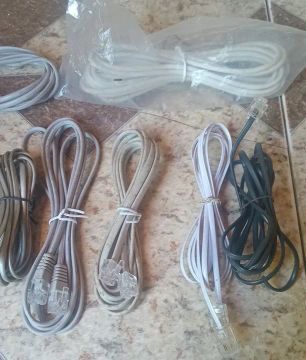 11 Cabos telefônicos - diversos modelos - novos