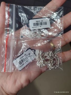 Duas Pulseiras Folheadas Marca: Maria Vitória 