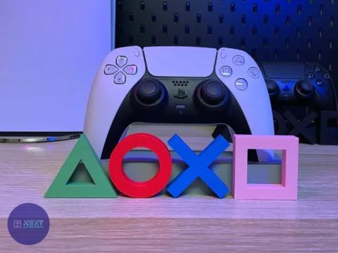 Suporte para PlayStation 5 com Formato dos Botões - Impressora 3D