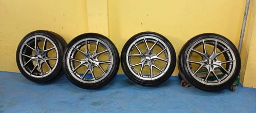 JOGO DE RODAS BBS ARO 17 4x100 7 polegadas com 4 pneus zero 195/ 45 ZR 17 