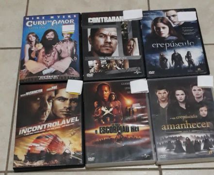 DVDs Semi novos, valor unitário 