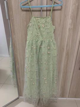 Vestido de midi / longo verde