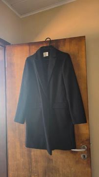 Casaco/Sobretudo Preto Feminino