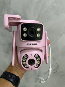 Câmera de Segurança DUPLA Wi-Fi 1080P Full HD - Pink