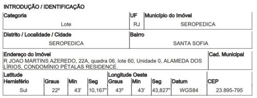 Oportunidade Única em SEROPEDICA - RJ | Tipo: Terreno | Negociação: Venda Direta Online | 