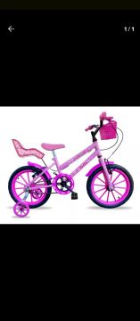 Bicicleta Infantil Bella - Rosa