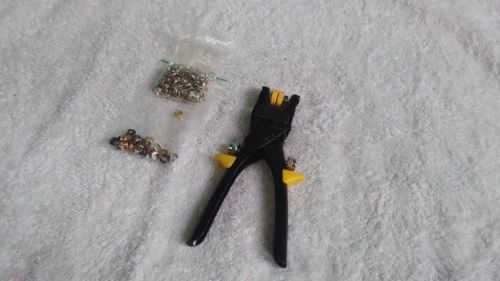 Kit alicate para ilhós conforme imagens