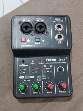 Interface de Áudio TEYUN Q-12 16bit/48kHz