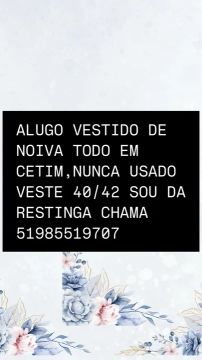 Alugo Vestido de noiva em cetim - tamanho 40/42