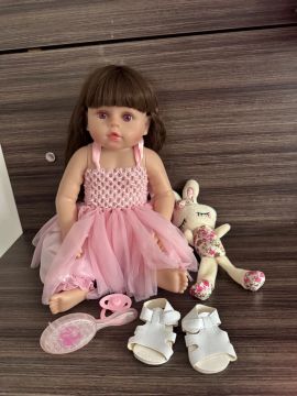 Boneca Reborn Bebê Realista com Acessórios