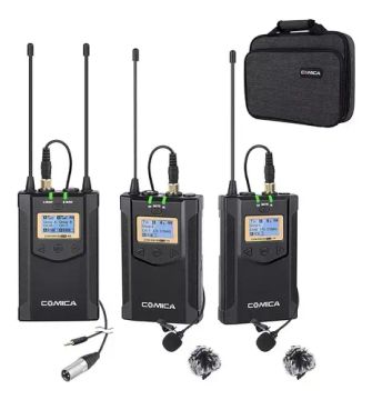 MICROFONE Lavalier Sem Fio Comica Cvm-wm100plus - Para Câmera e smartphone