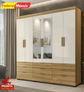 Guarda Roupa com 6 Portas Novo Fazemos Entrega 