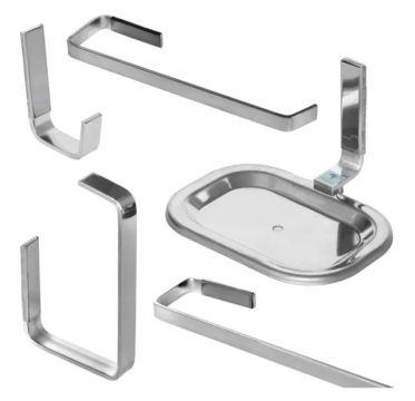 Acessórios para banheiro instalado 