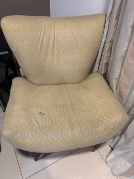 2 Poltrona Amarela de Design Moderno