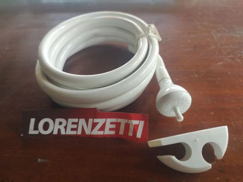 Mangueira com ducha manual e desviador Lorenzetti Branca