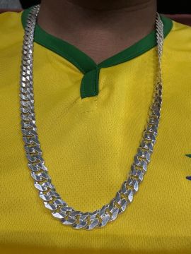Corrente e pulseira de prata