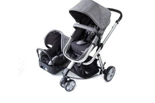 Carrinho de Bebê Safety 1St com Bebê Conforto Cor CINZA