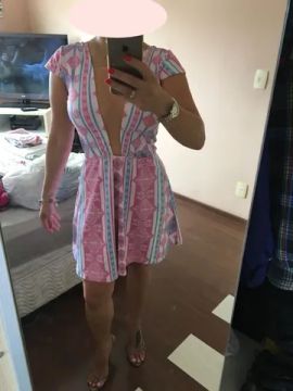 Vestido Estampado Aviso tamanho P, de R$ 209,90 por R$79,00 !