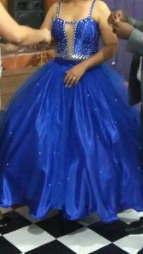 Vestido de Festa Azul Royal