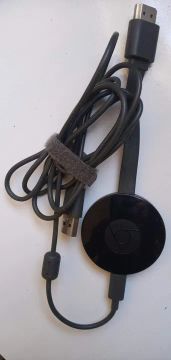 Chromecast 2 Full Hd Wifi Streaming De Vídeo Netflix Cor Preto - Pouco Uso