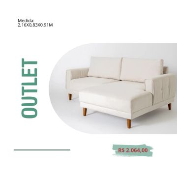Sofá de Canto Novo - 3 Lugares - R$ 2.064,00
