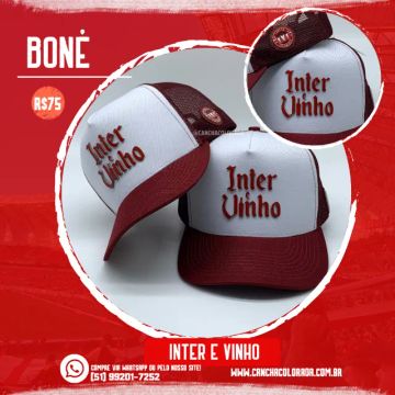 Boné Inter e Vinho
