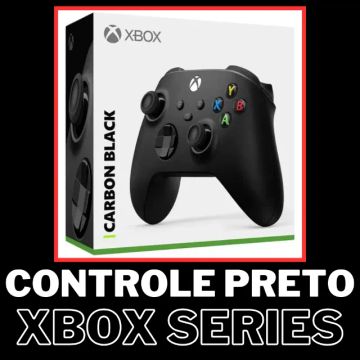 Controle preto para Xbox Series e Xbox One original novo lacrado na promoção