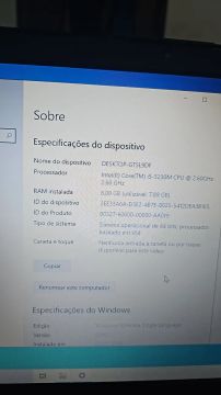 Notebook Intel Core i5 - 8GB RAM - Tela 15.6 -  Ótimo estado!