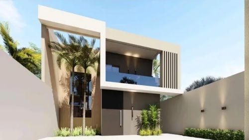 Imponente casa em construção no Bairro Vila Nova (ao lado do Ibituruna)126m² de construção