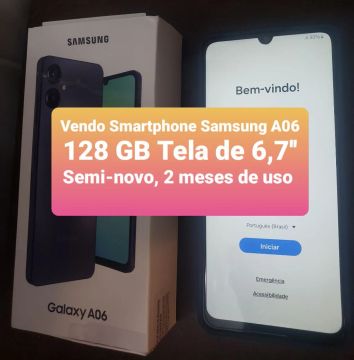 Samsung A06 128GB Tela 6,7'' Semi-novo