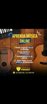 Aula de violão guitarra baixo piano teclado cavaquinho e ukulele