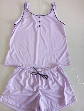 Conjunto de pijama feminino -Lilás