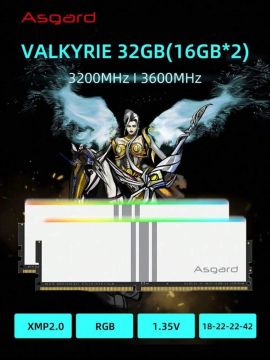 Memórias ASGARD VALKYRIE RGB DDR4 32GB 3200Mhz (2x16GB) - Frete Gratis p/BH!!