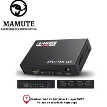 Distribuidor Divisor Splitter Hdmi 1x4 1.4v Full Hd 3d 1080p