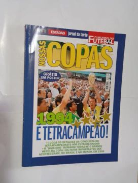 Antiga Revista Nossas Copas Ano 1 Nº 4 + Pôster Tetra