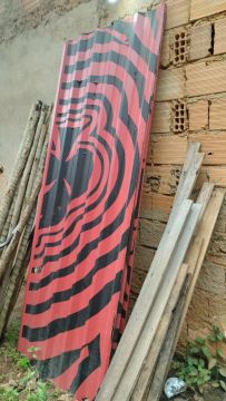 Vende-se 5 telhas de zinco semi novas 