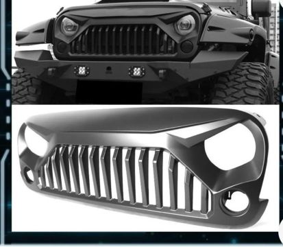 Grade frontal Jeep Wrangler tunning 