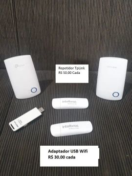 Repedidor Wifi e Adaptador USB p/ wifi