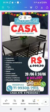 Casa para São João, rua da Mata