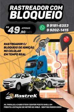 Rastreador com bloqueio pelo celular