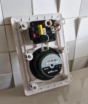 Par de Caixa de som Polk de embutir teto de gesso