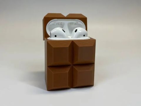 Case para AirPods 2 - Barra de Chocolate - Impressora 3D